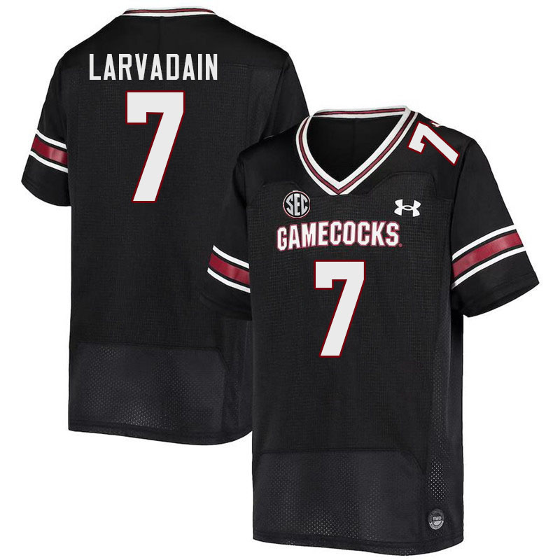 Men #7 Gage Larvadain South Carolina Gamecocks College Football Jerseys Stitched-Black